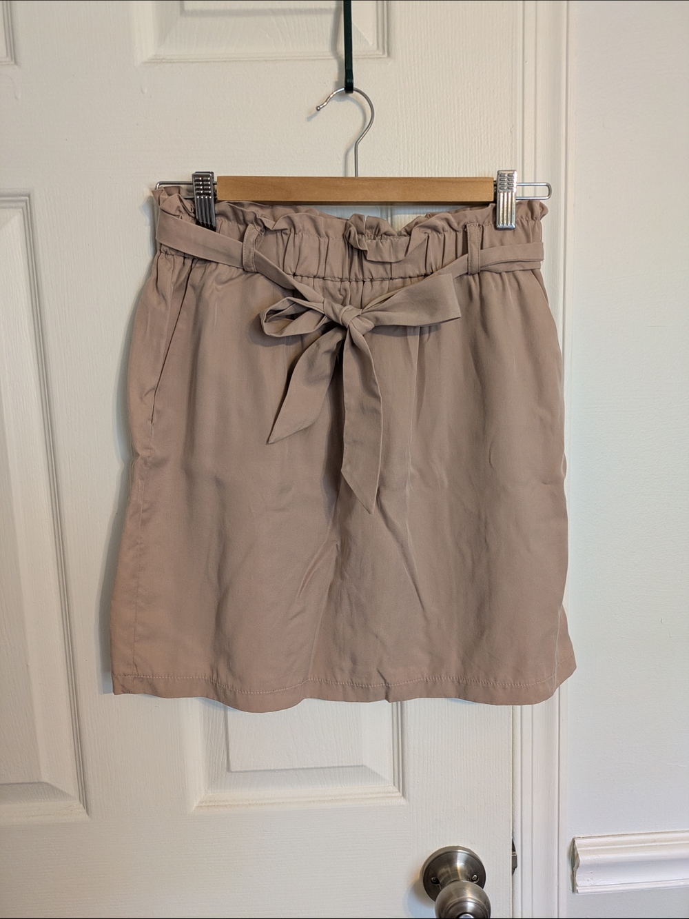 Topshop beige paperbag skirt with tags